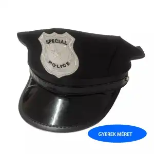 Police cap, black, children, wholesale Supreva