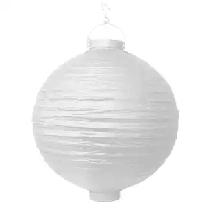 Garden paper lantern, white, 30 cm, wholesale Supreva