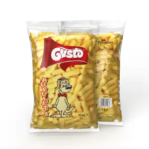 Pufuleti cu sare Gusto 85g, 30 pungi/sac