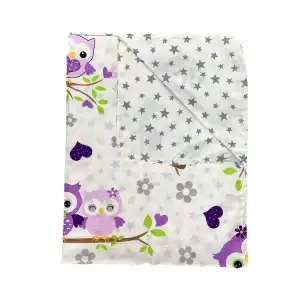 Cotton canvas mat Junior Bufnite purple, wholesale Supreva