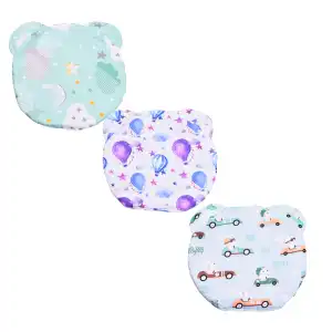 Set 3 pernute plate rotunde din bumbac 100% Model M1, en-gros