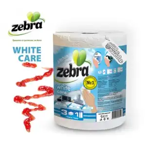 Konyhai tekercs Zebra White Care 800g, 3 rétegű, Supreva nagyker