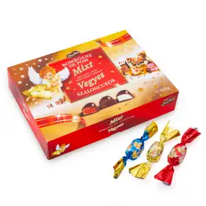 Cutie bomboane de pom Choco Pack Mixt 800g, 6 cutii/bax, angro Supreva
