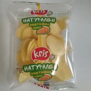 Картофен Чипс " КРИС", Натурален, Сол, 60гр