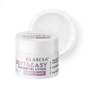 CLARESA ?el bud SOFT&EASY BUILDER GEL 12 g MILKY WHITE