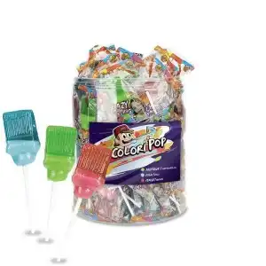 Fizzy lollipop PAINT box 100*13 gr., wholesale warehouses