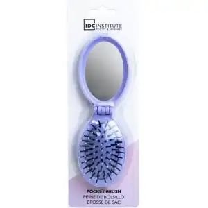 IDC Institute 18301RB foldable pastel mirror brush, purple