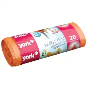 GARBAGE BAG WITH DR 35L-20BR, YORK 90660, wholesaler