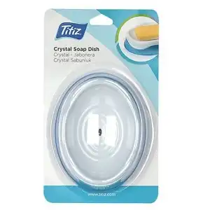 CRYSTAL SOAP DISH, TITIZ TP-651, wholesale warehouses
