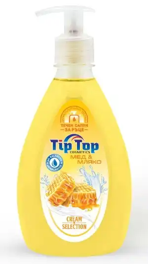Săpun lichid Tip Top Miere și Lapte 1 L, depozite en-gros