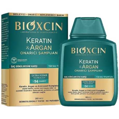 Javító sampon keratinnal és argánnal 300 ml, Supreva nagykereskedés